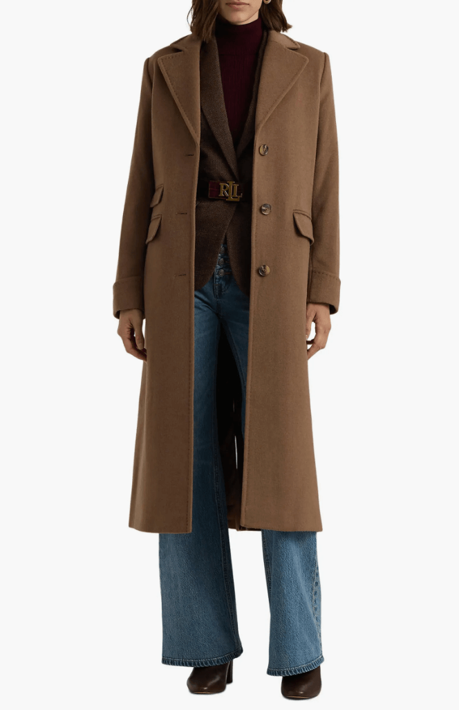 ralph lauren wool overcoat